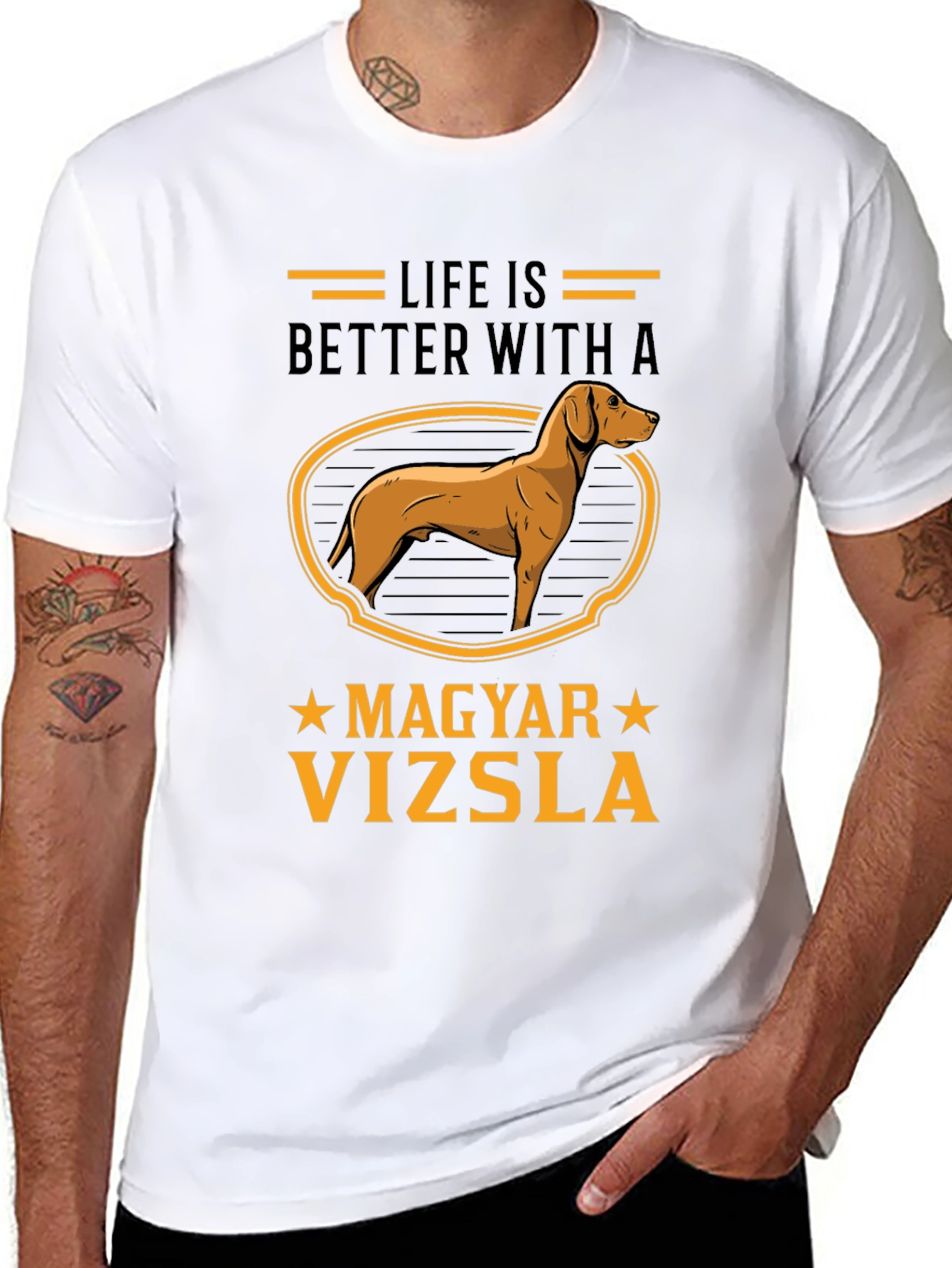 Life is Better with a Magyar Vizsla T-Shirt
