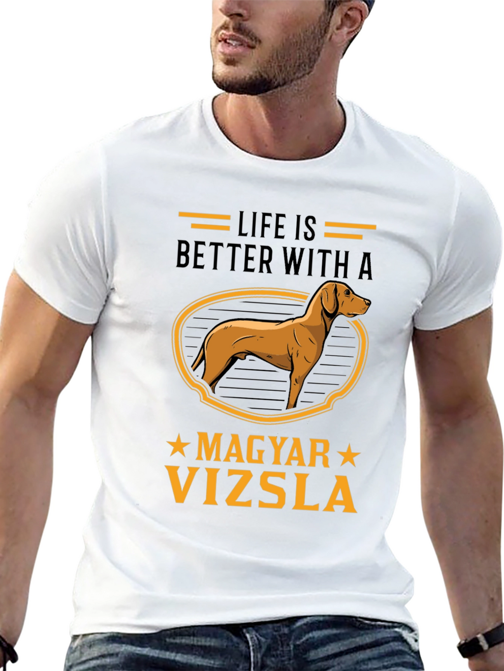 Life is Better with a Magyar Vizsla T-Shirt