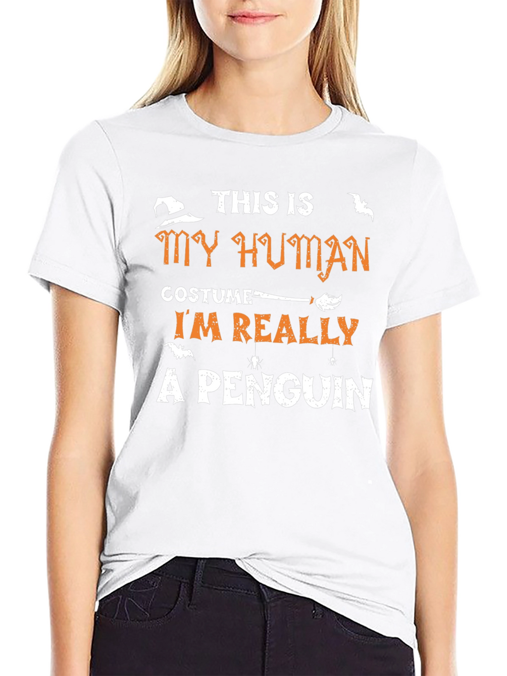 Human Costume Penguin Graphic T-Shirt