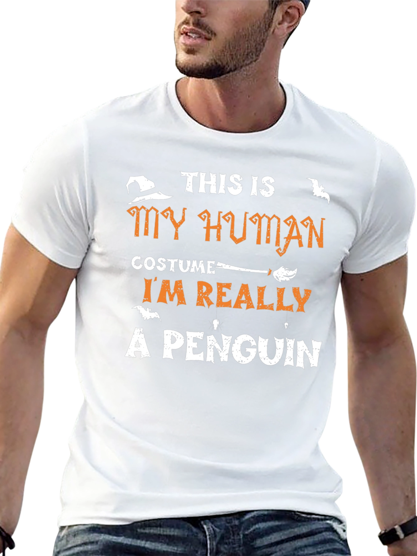 Human Costume Penguin Graphic T-Shirt