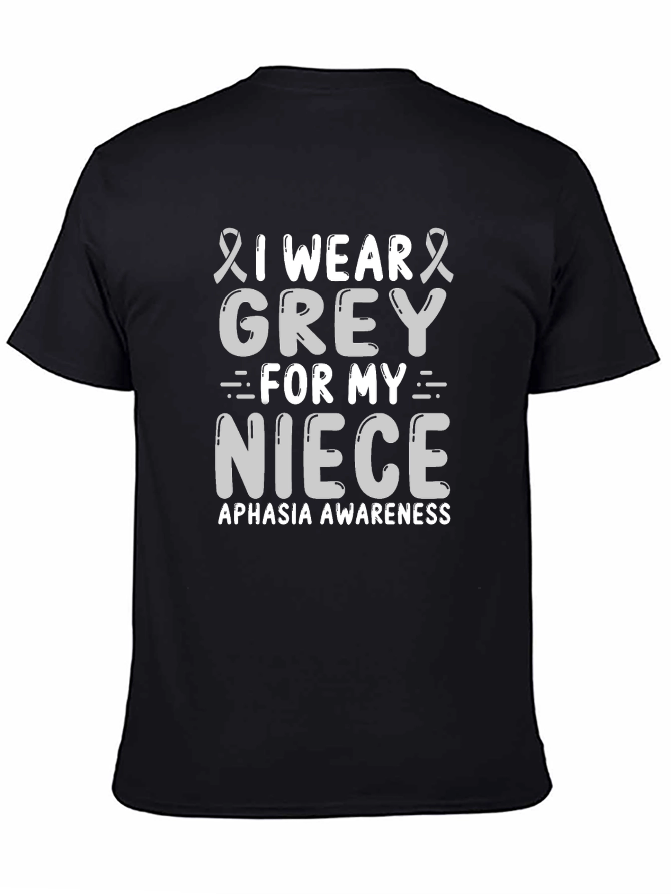 Grey Aphasia Awareness T-Shirt for Niece Support