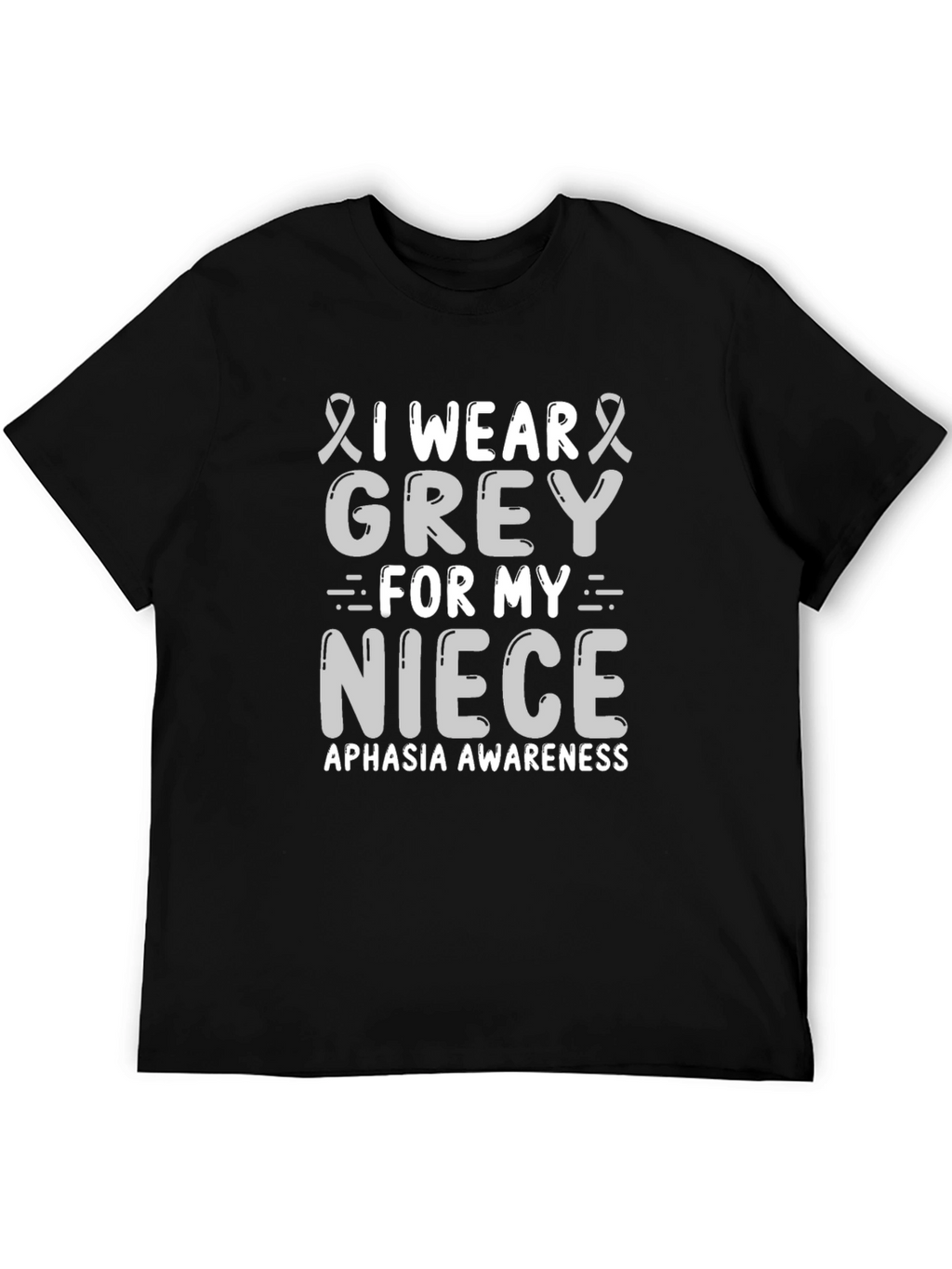 Grey Aphasia Awareness T-Shirt for Niece Support