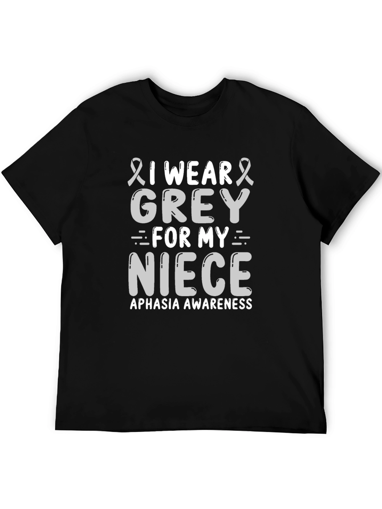 Grey Aphasia Awareness T-Shirt for Niece Support