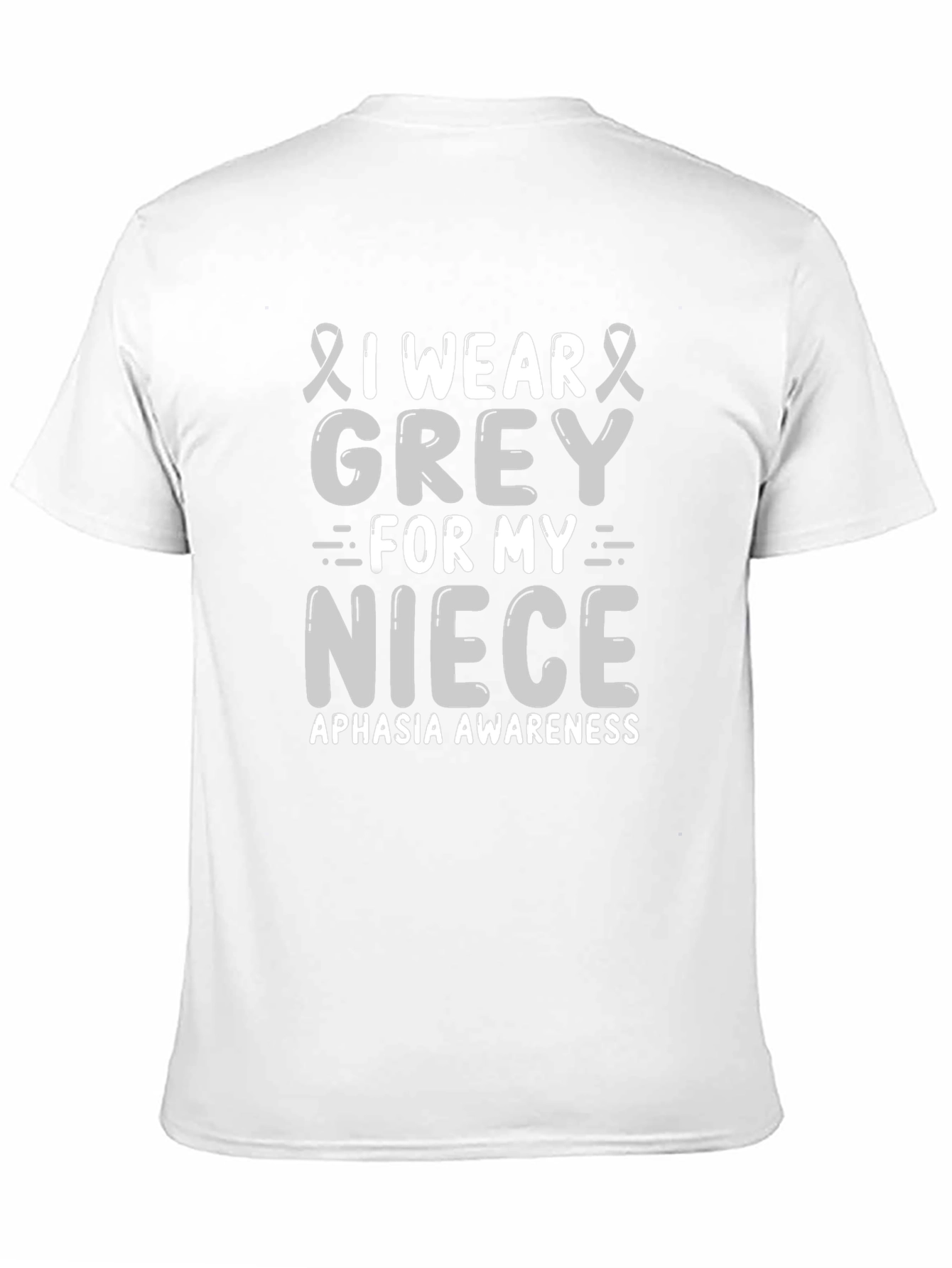Grey Aphasia Awareness T-Shirt for Niece Support