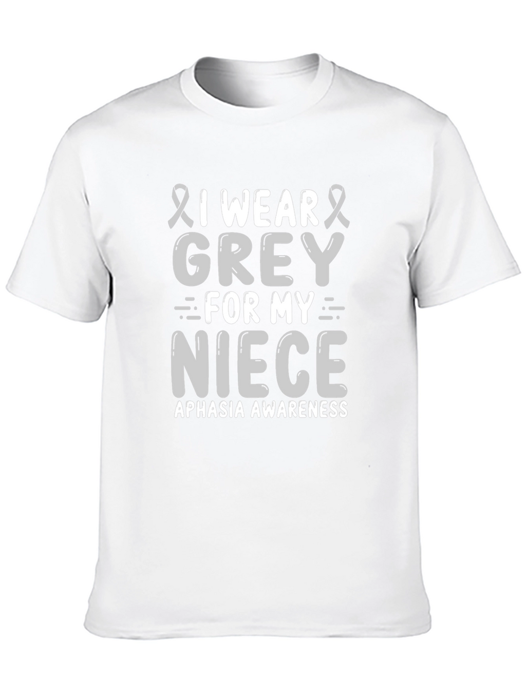 Grey Aphasia Awareness T-Shirt for Niece Support