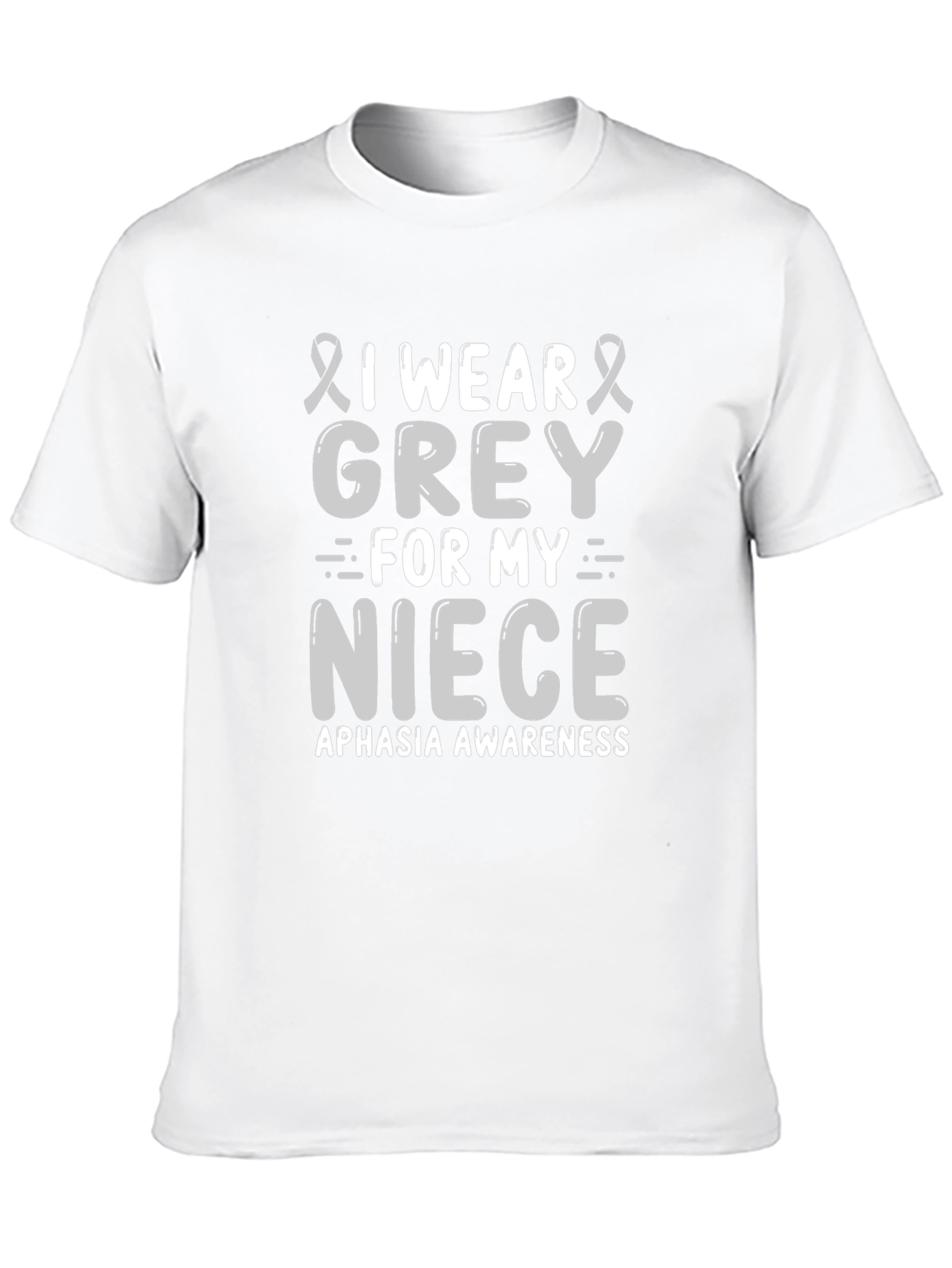 Grey Aphasia Awareness T-Shirt for Niece Support