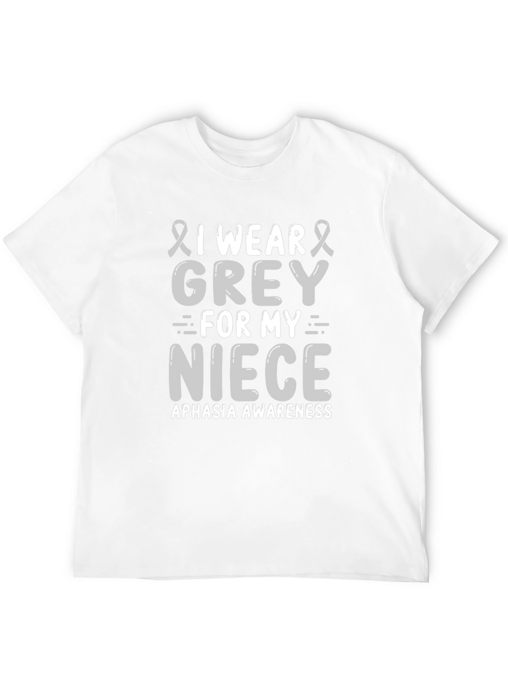 Grey Aphasia Awareness T-Shirt for Niece Support