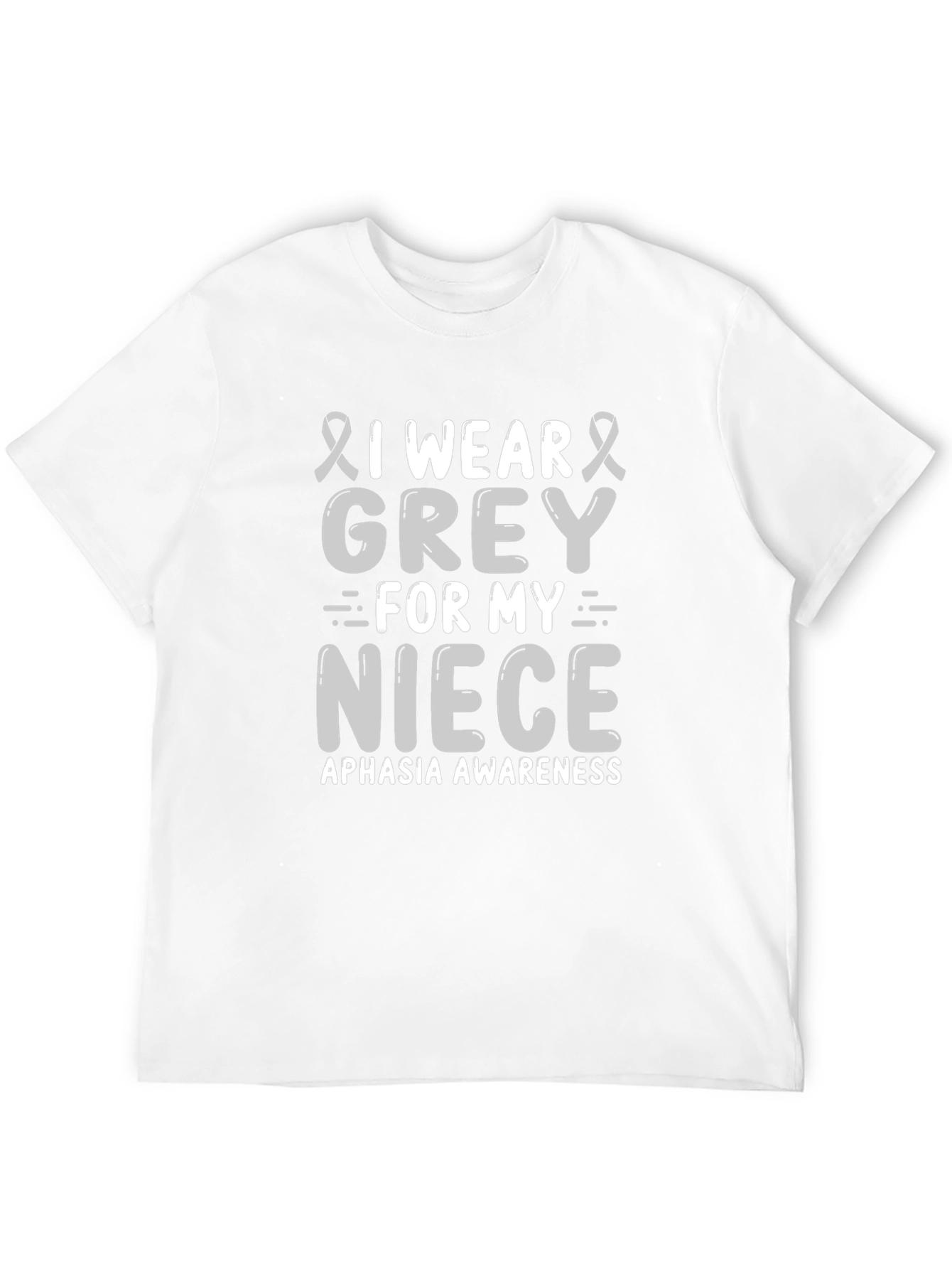 Grey Aphasia Awareness T-Shirt for Niece Support