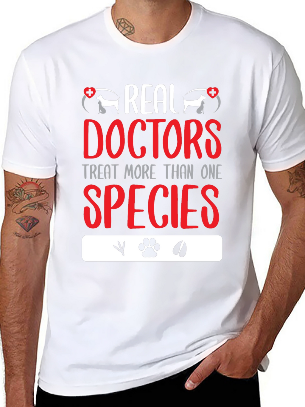 Veterinarian T-Shirt: Real Doctors Treat All Species