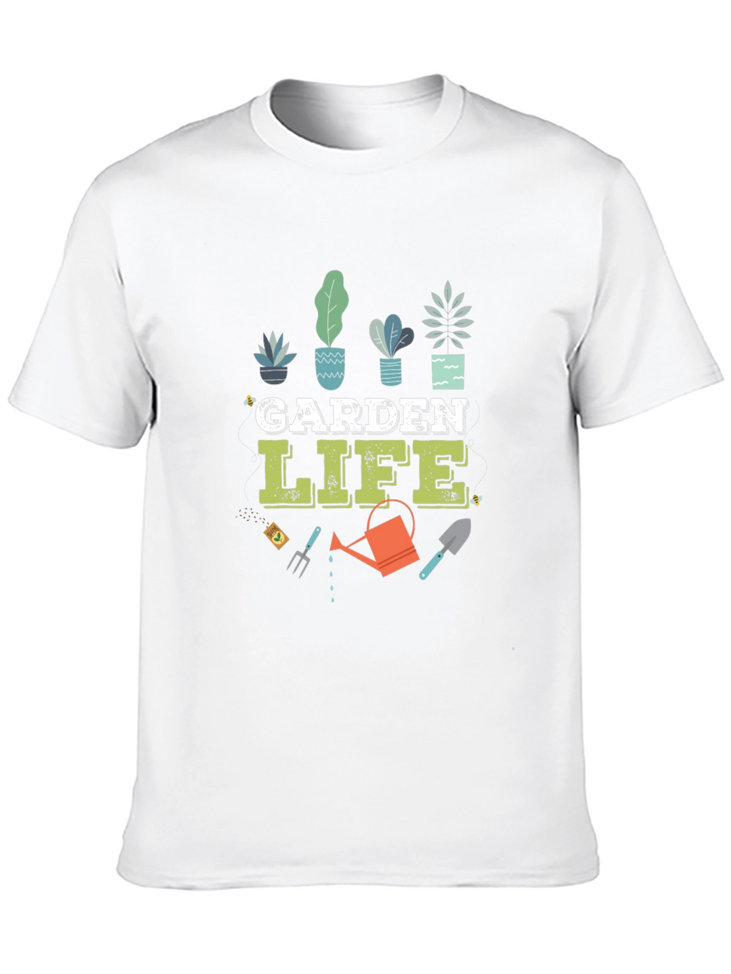 Garden Life Graphic T-Shirt - Black Cotton Blend Tee