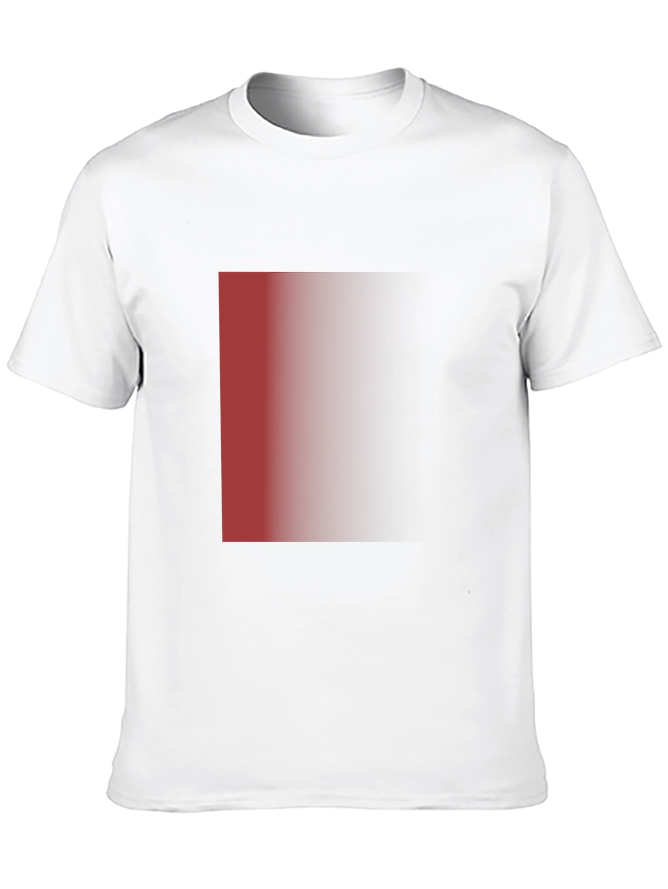 Mens Black T-Shirt with Red Gradient Design
