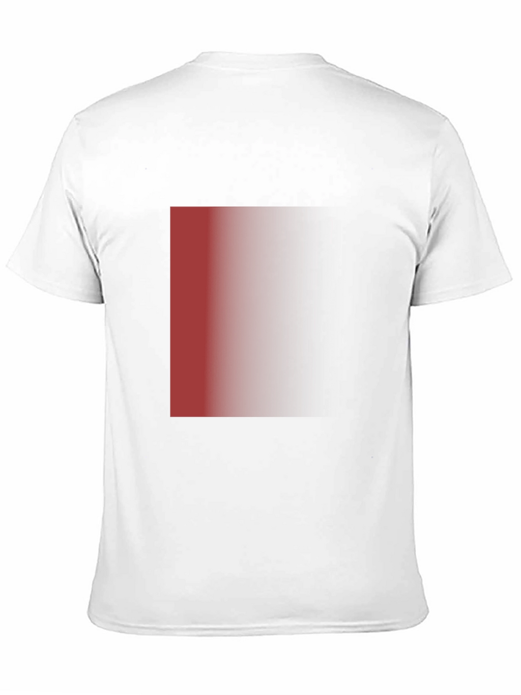 Mens Black T-Shirt with Red Gradient Design