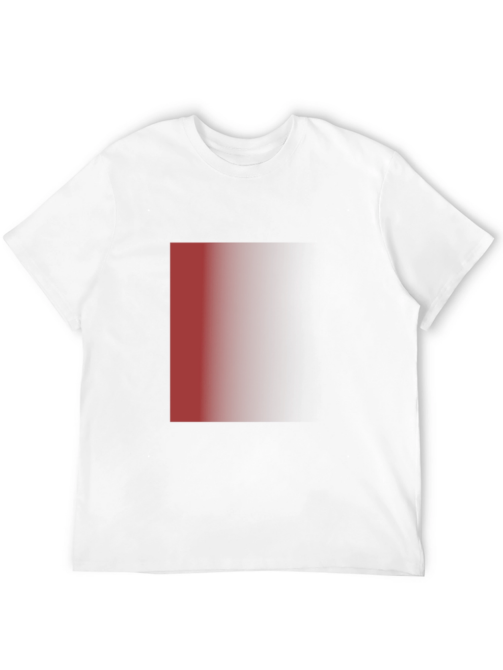 Mens Black T-Shirt with Red Gradient Design
