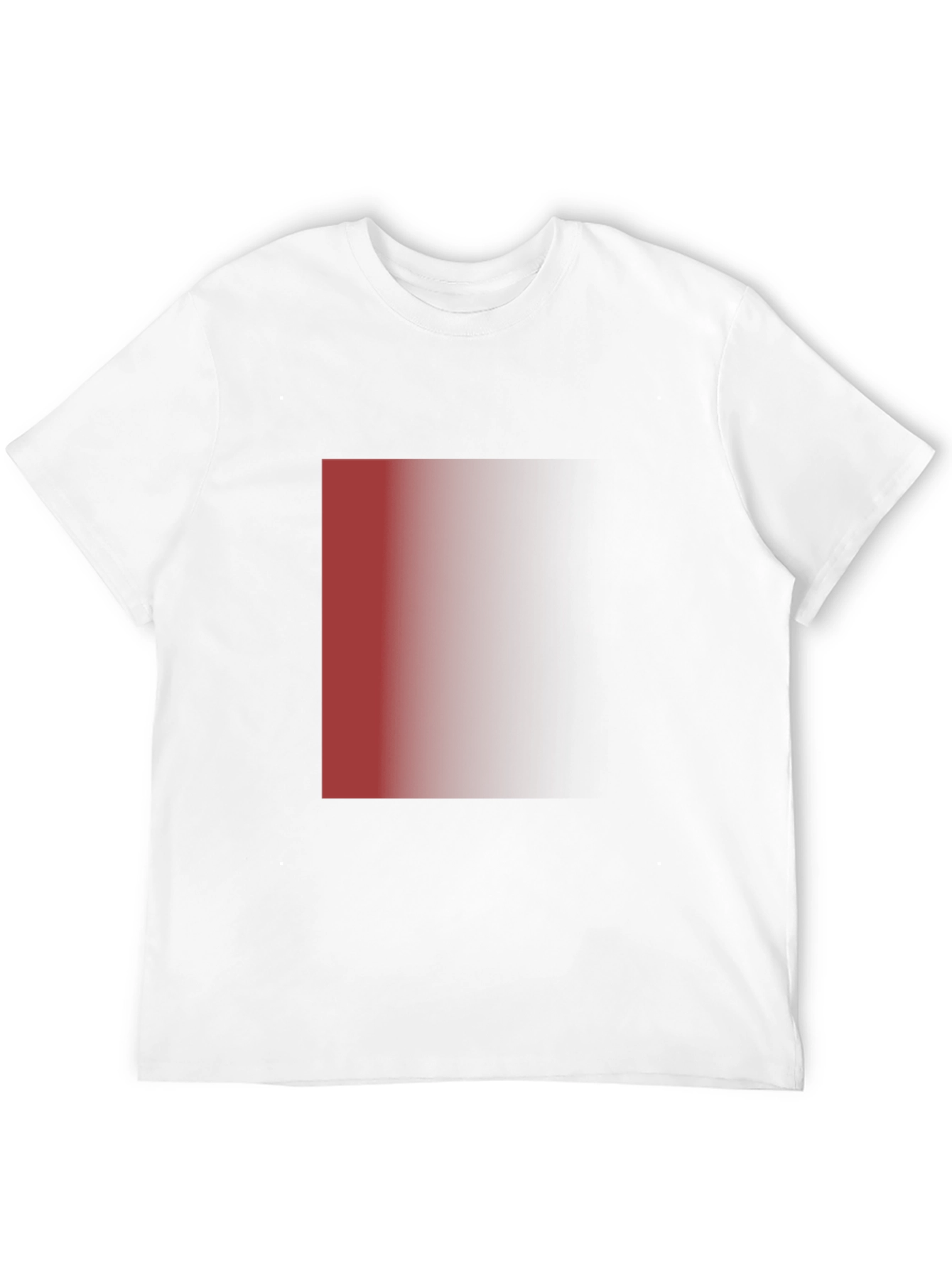 Mens Black T-Shirt with Red Gradient Design