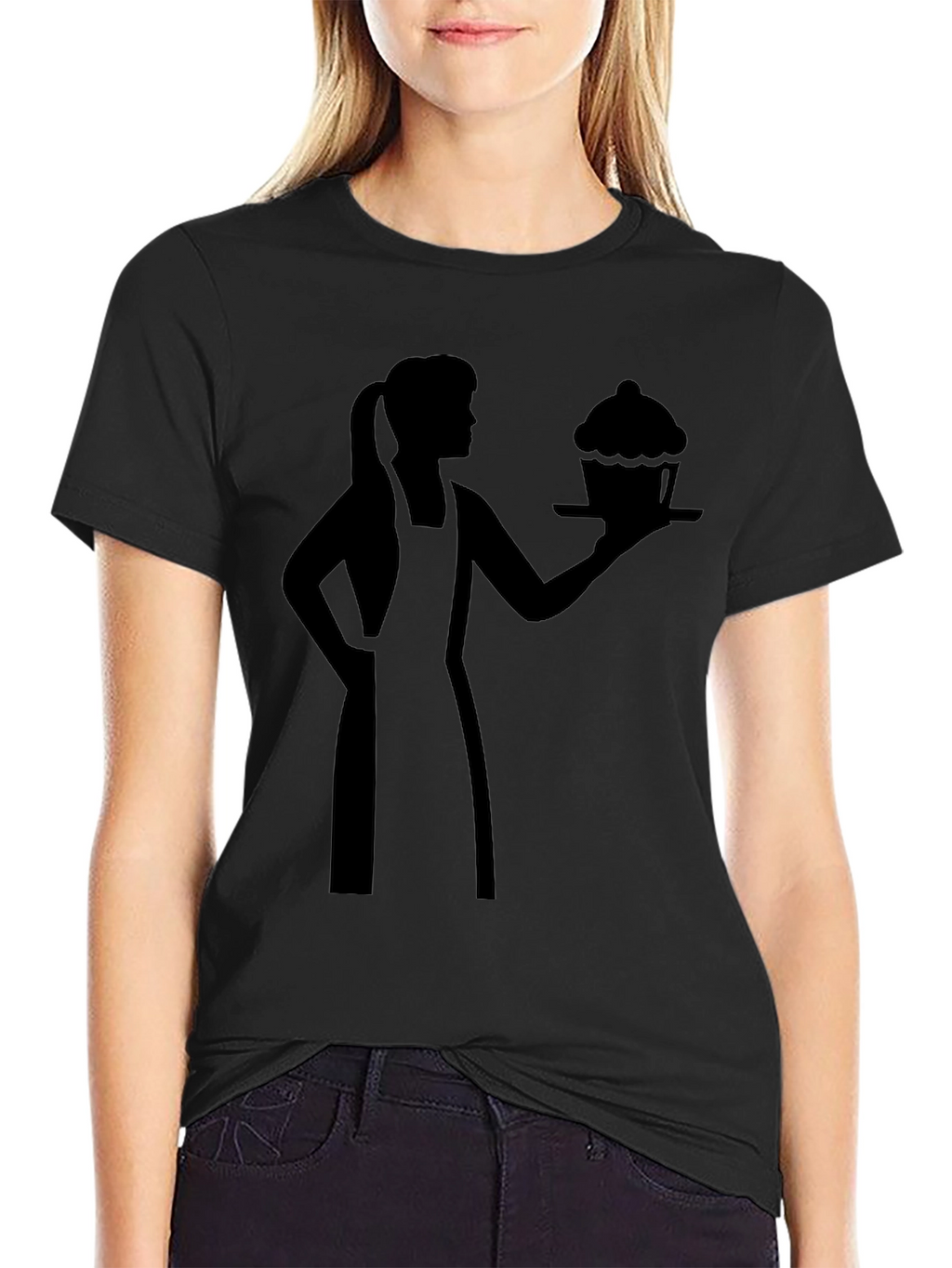 Baker Woman Cupcake Graphic T-Shirt