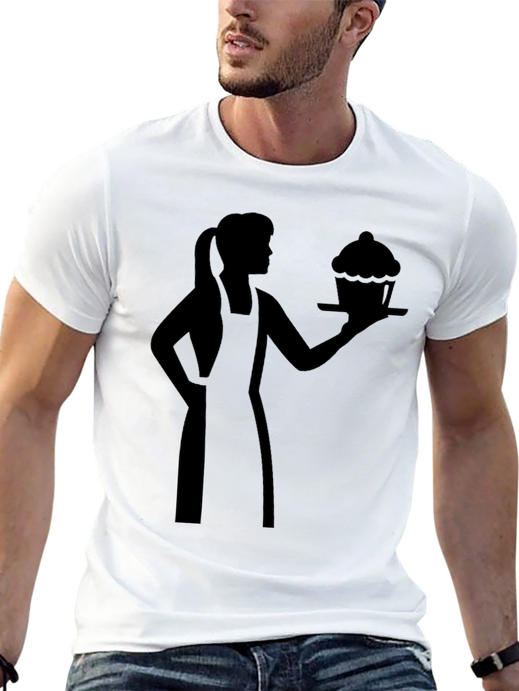 Baker Woman Cupcake Graphic T-Shirt
