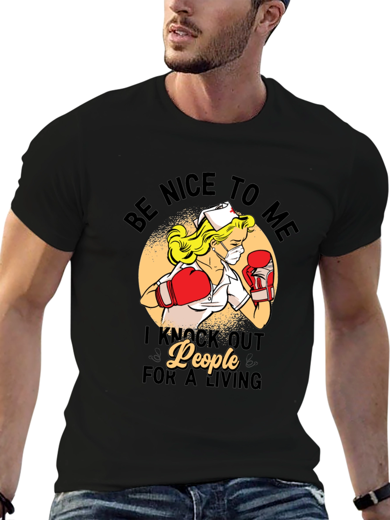 Funny Nurse Boxer T-Shirt