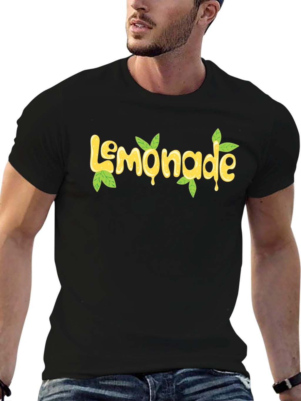 Lemonade Graphic Print Black T-Shirt