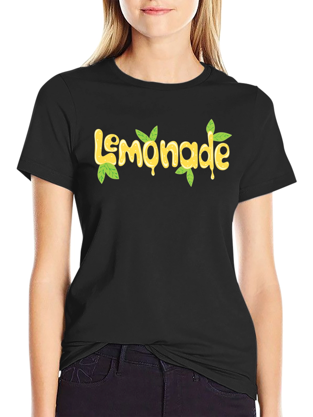 Lemonade Graphic Print Black T-Shirt