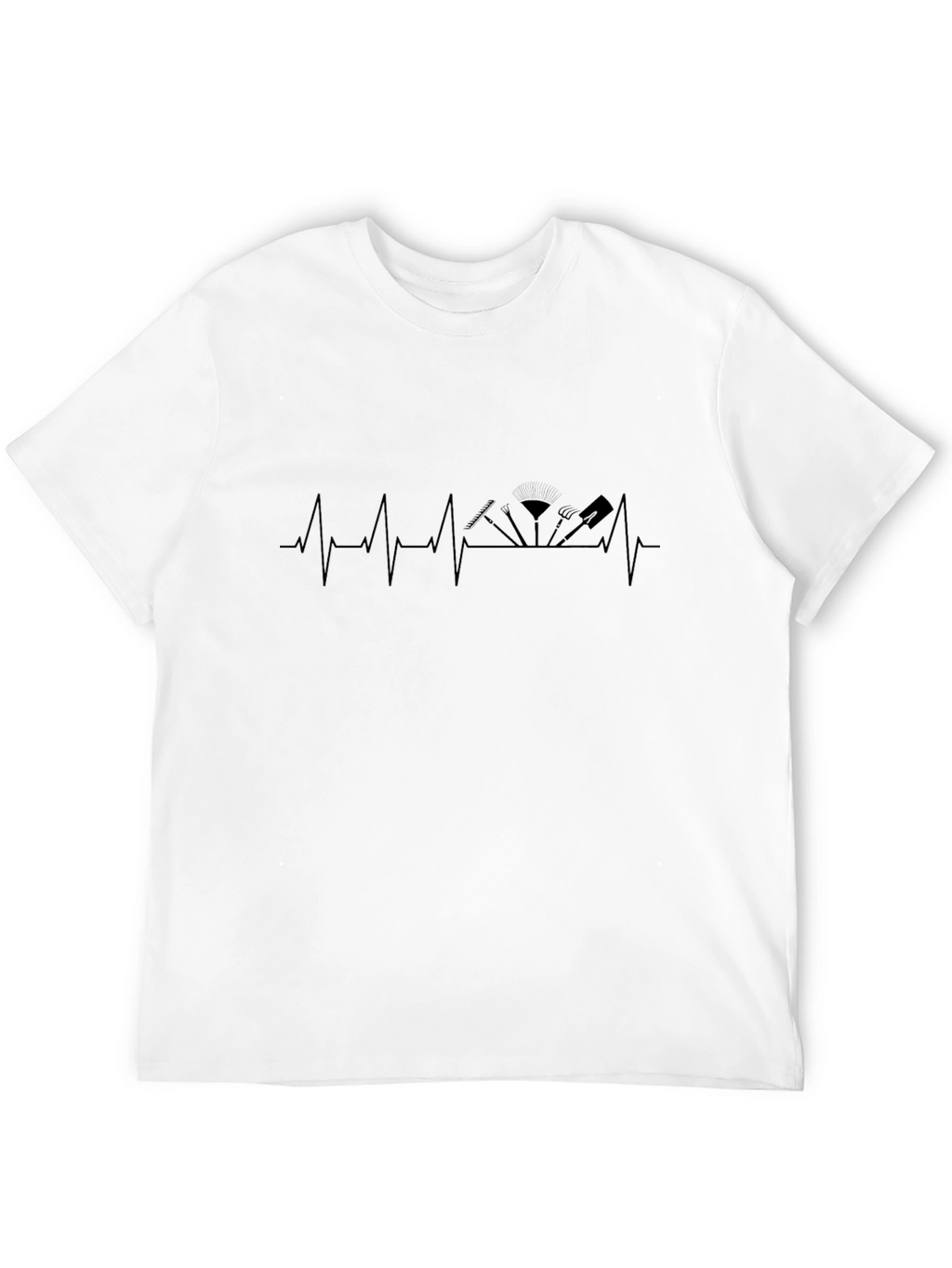 Gardening Heartbeat T-Shirt - Gardener Gift Tee
