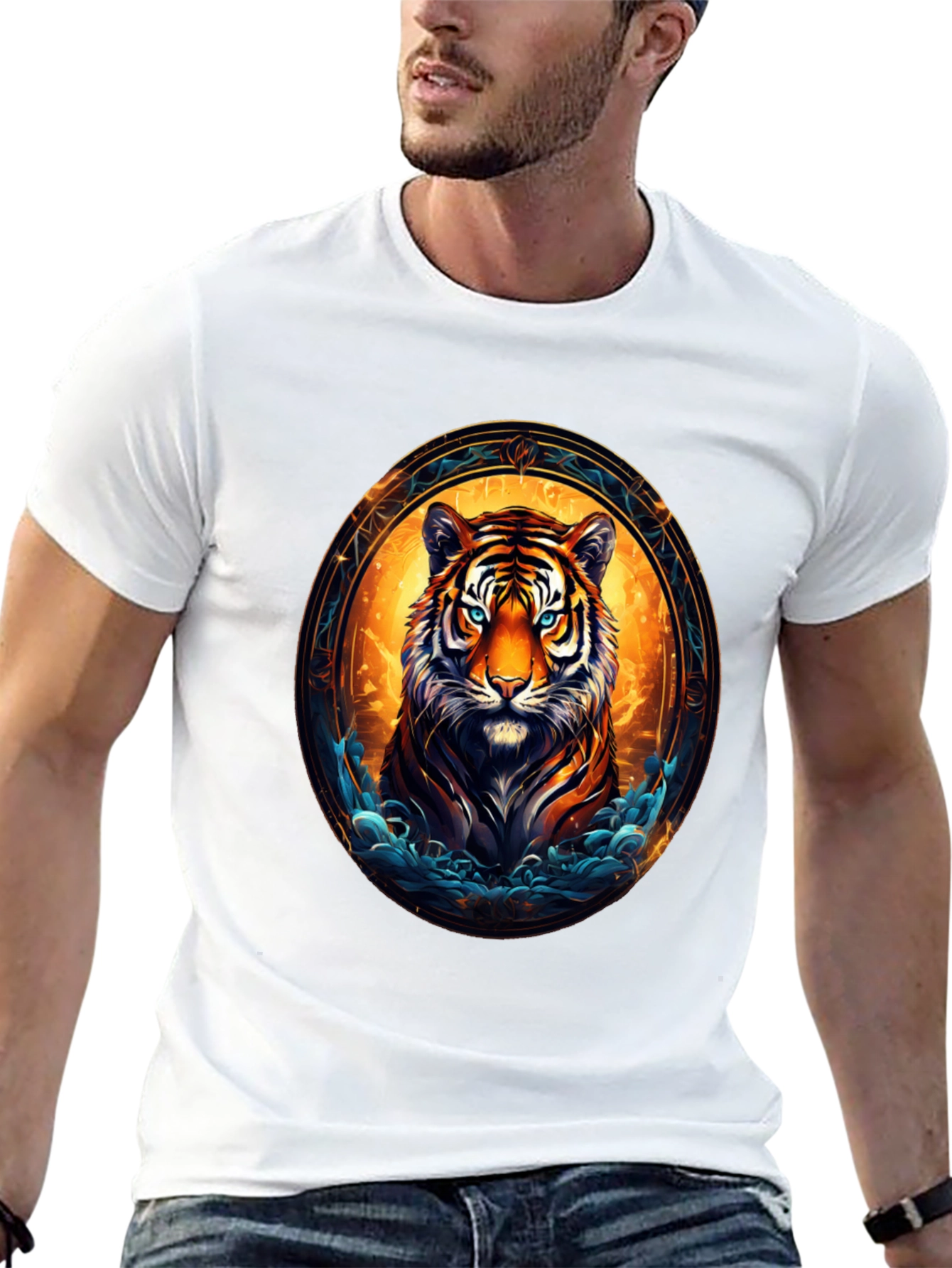 Tiger Graphic Black T-Shirt