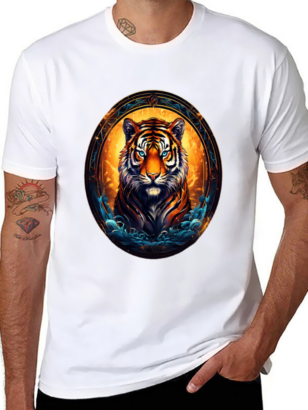 Tiger Graphic Black T-Shirt