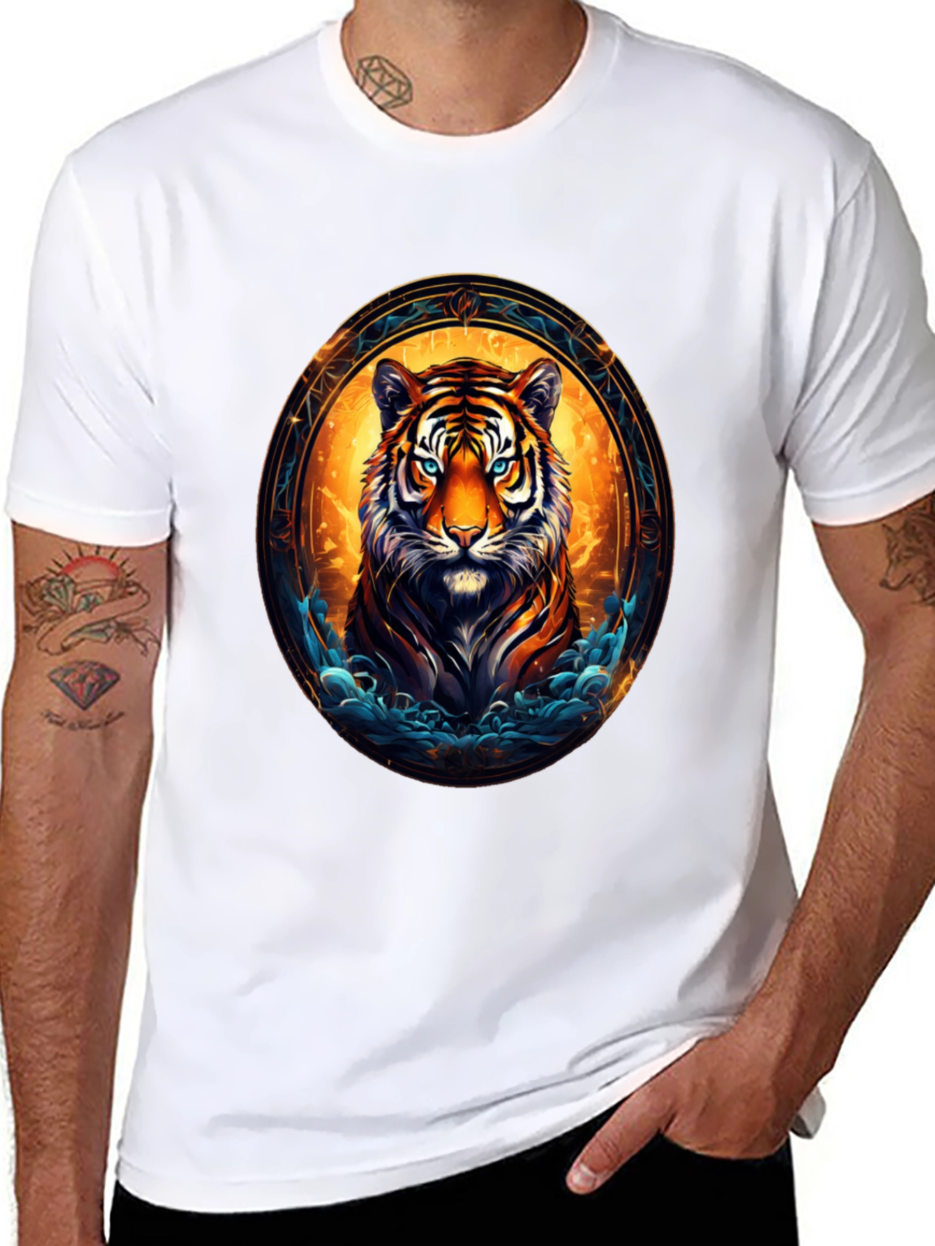 Tiger Graphic Black T-Shirt
