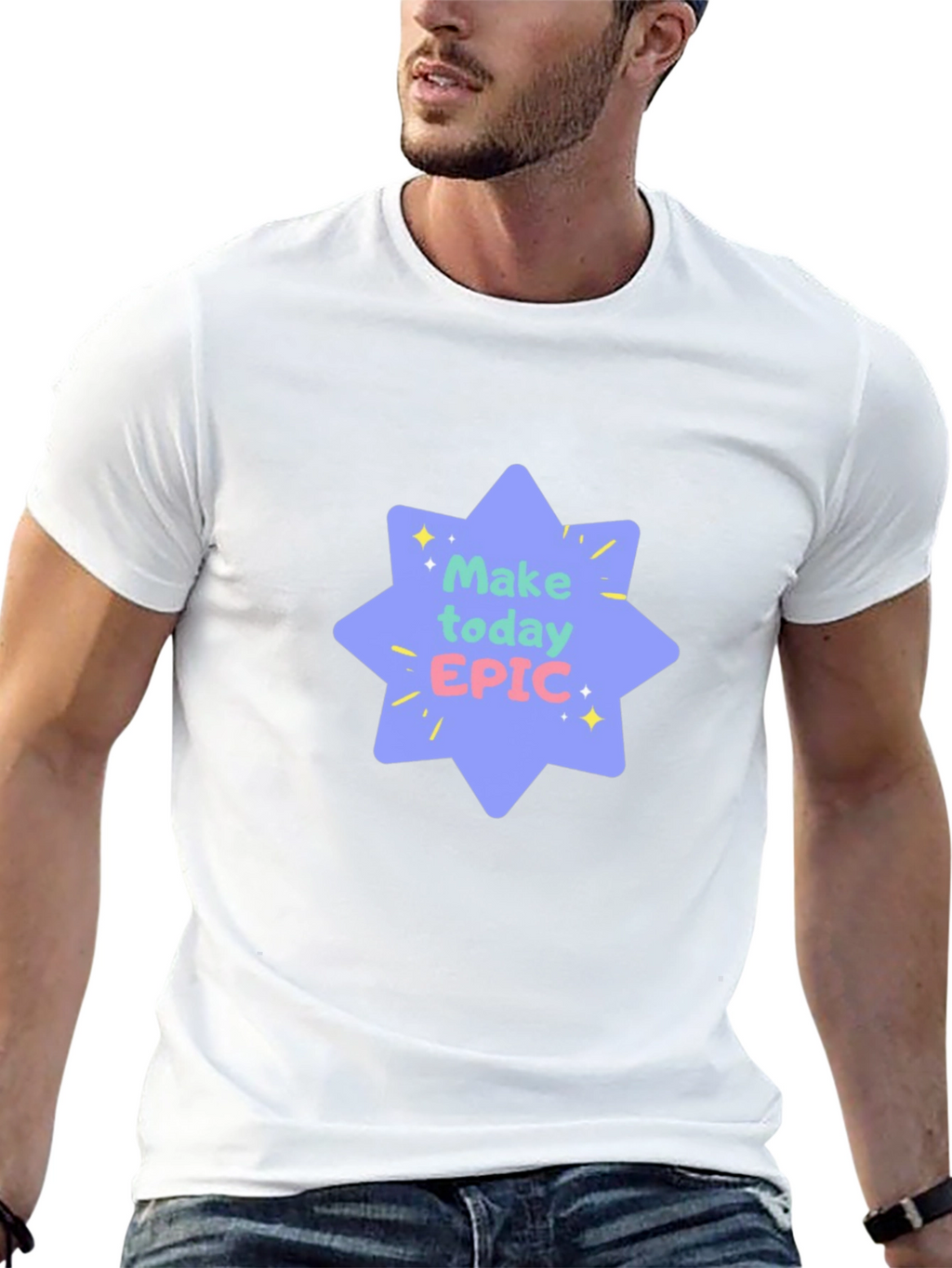 Make Today Epic Black Tee