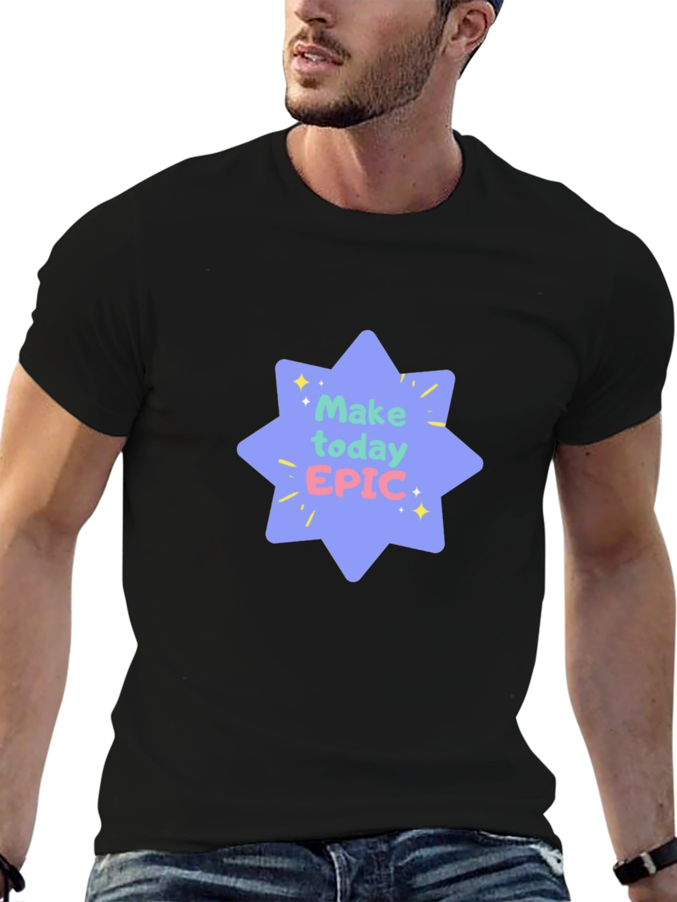 Make Today Epic Black Tee