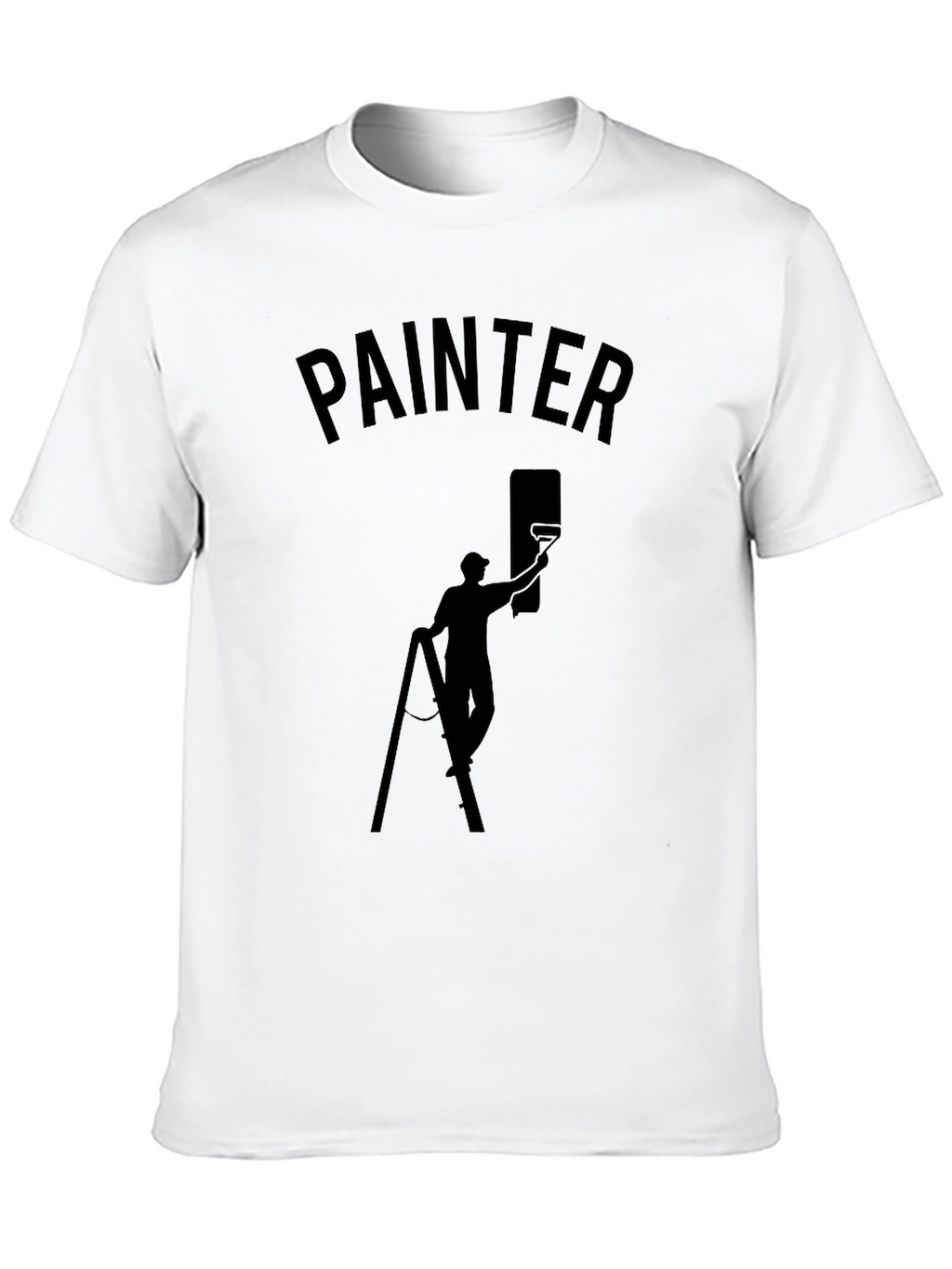 Painter Graphic T-Shirt - Black Crew Neck Tee