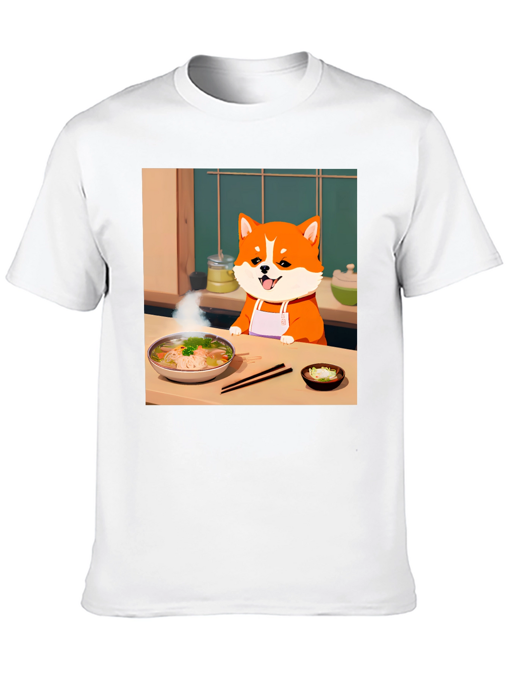 Chef Dog T-Shirt - Anime Style