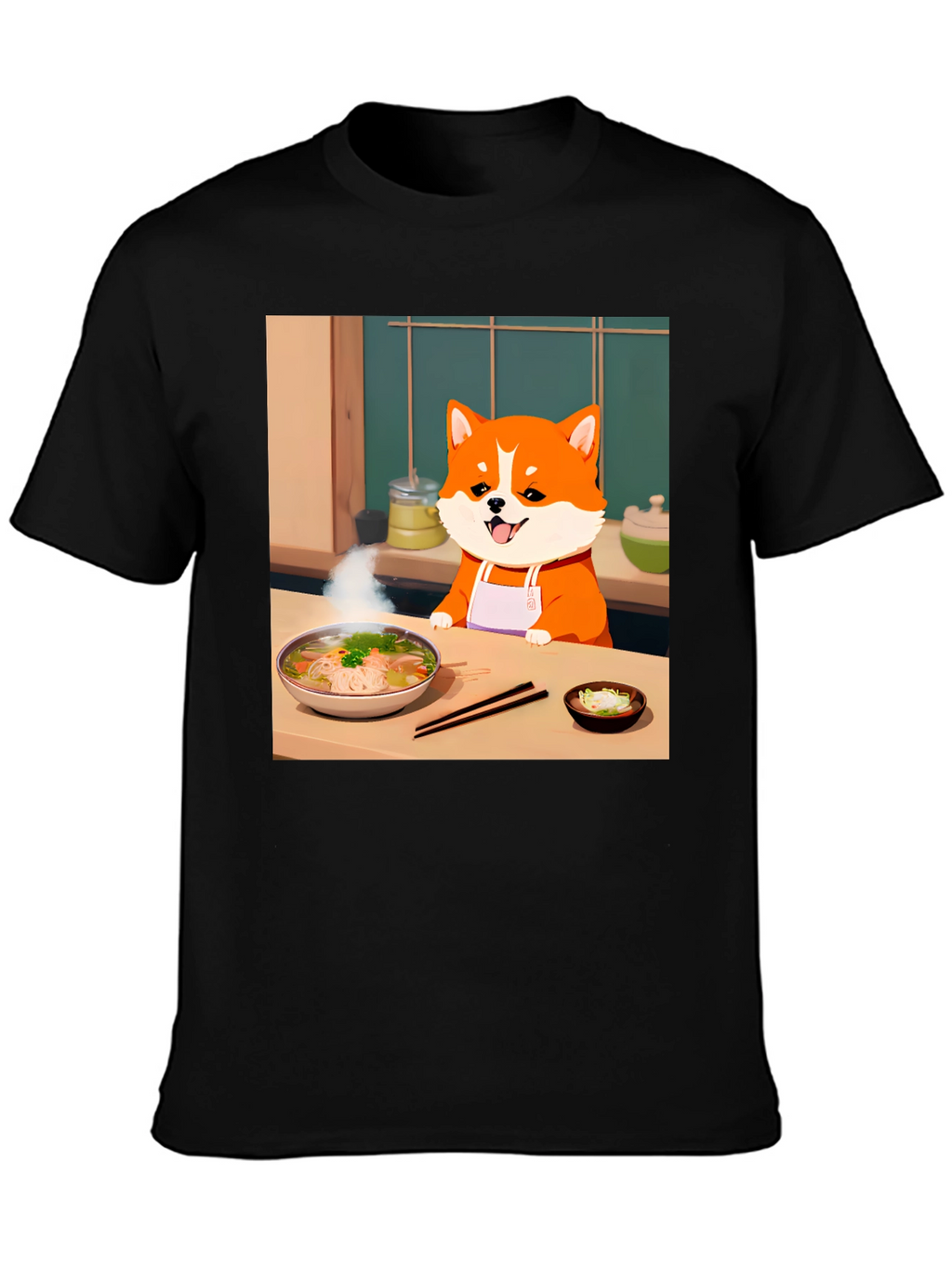 Chef Dog T-Shirt - Anime Style