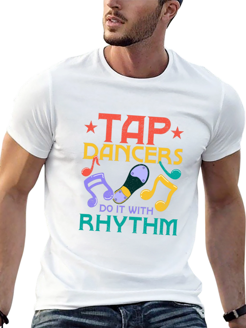 Tap Dancers Do It With Rhythm Black T-Shirt