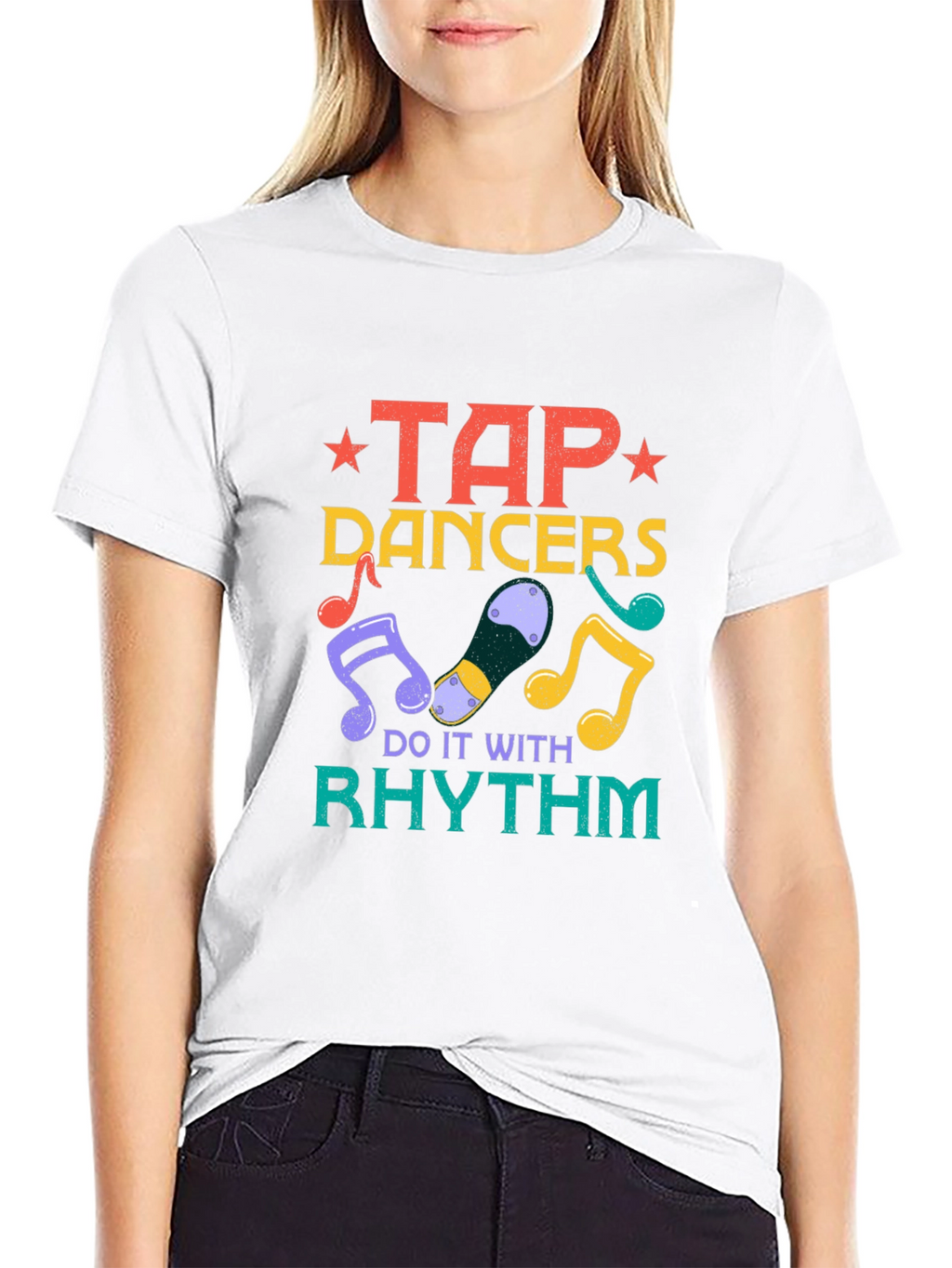 Tap Dancers Do It With Rhythm Black T-Shirt