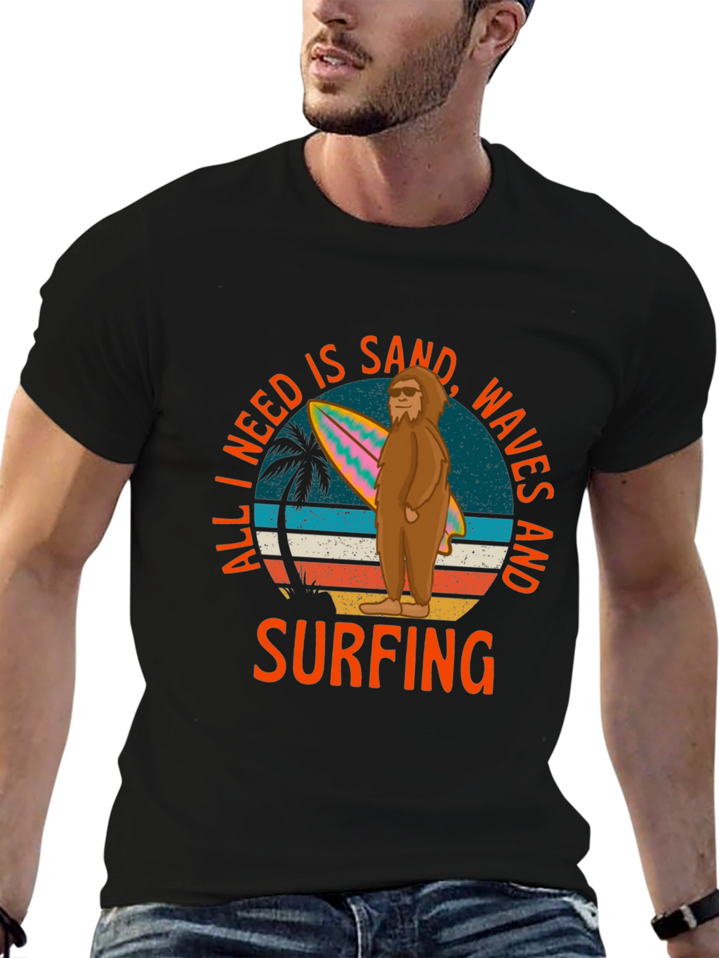 All I Need is Surfing Graphic T-Shirt