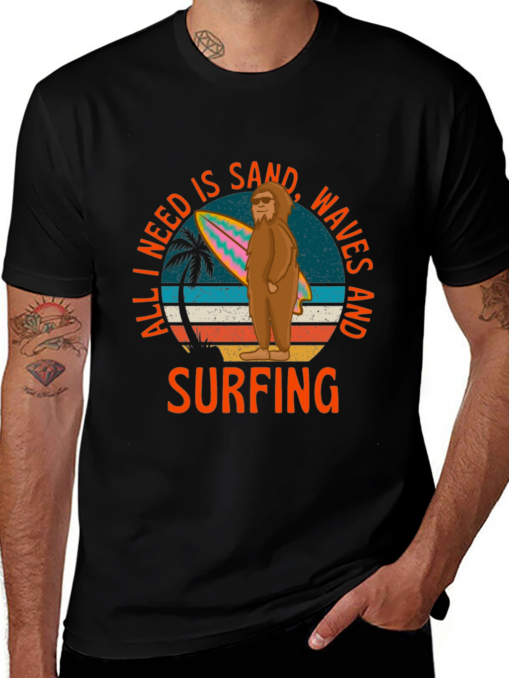 All I Need is Surfing Graphic T-Shirt