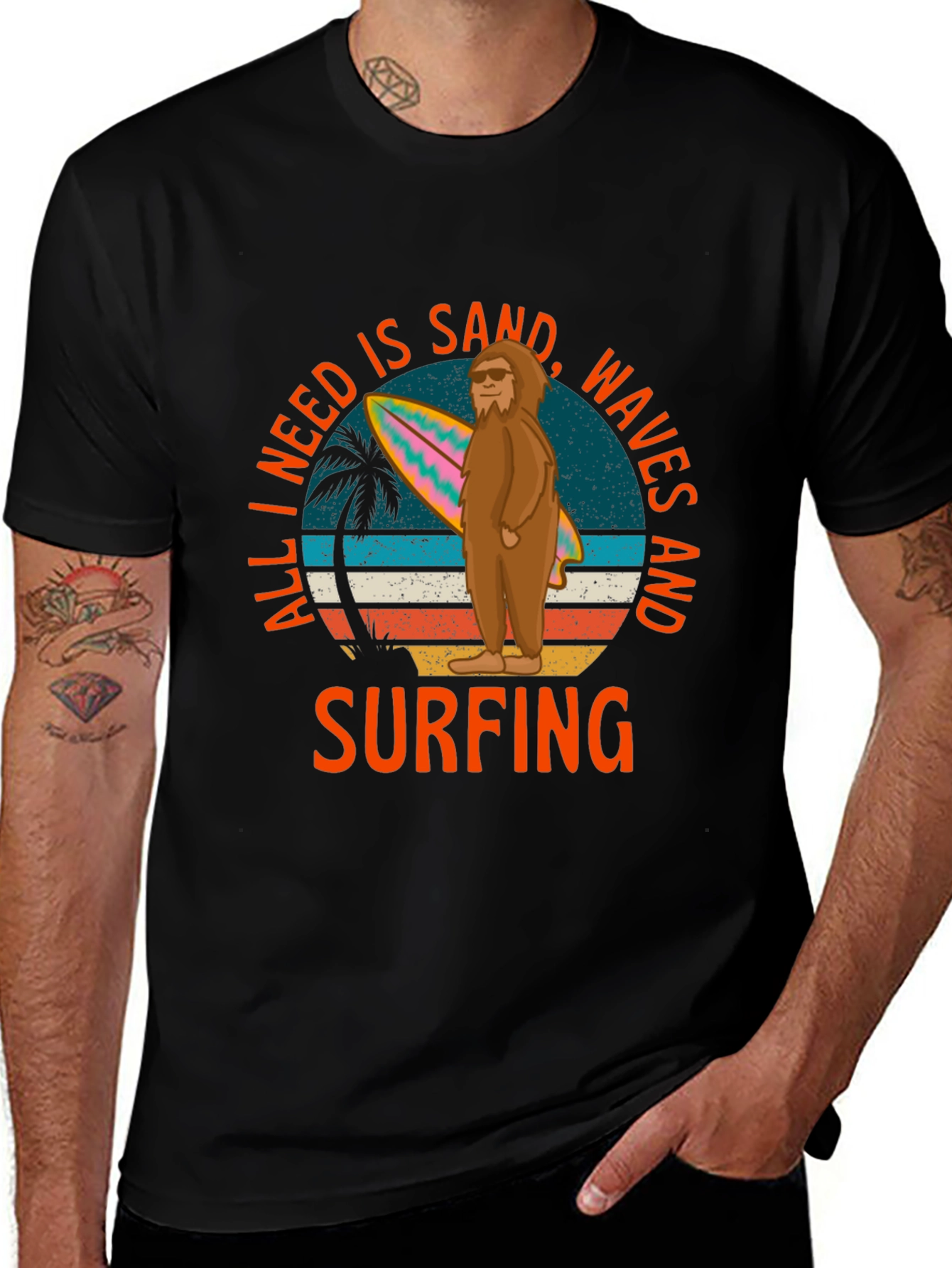All I Need is Surfing Graphic T-Shirt