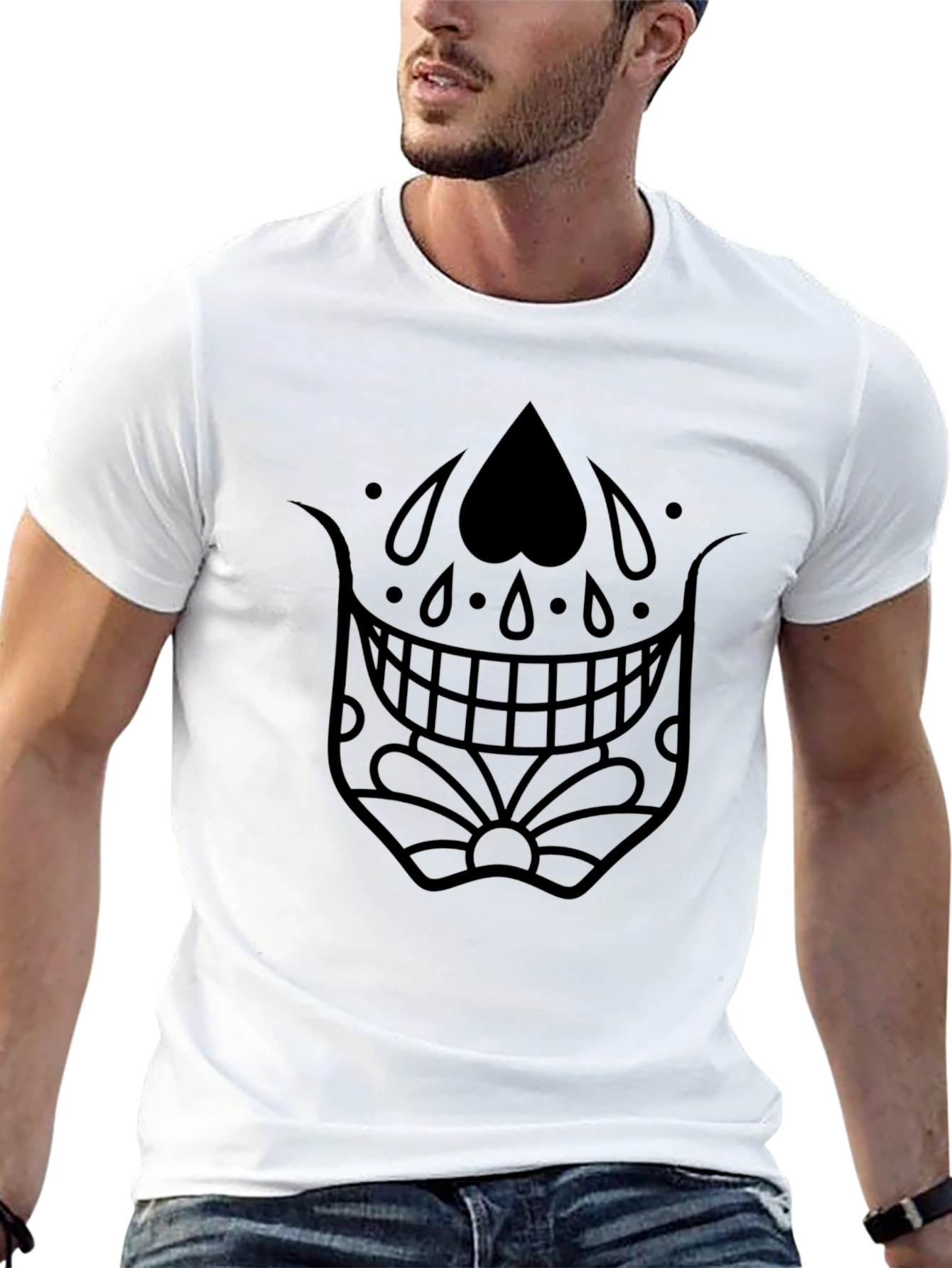Sugar Skull Graphic Black T-Shirt