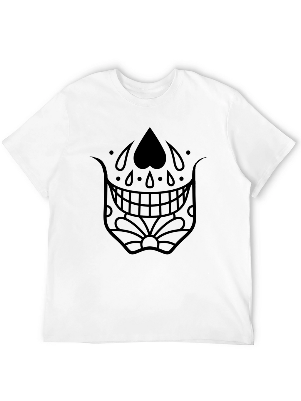Sugar Skull Graphic Black T-Shirt
