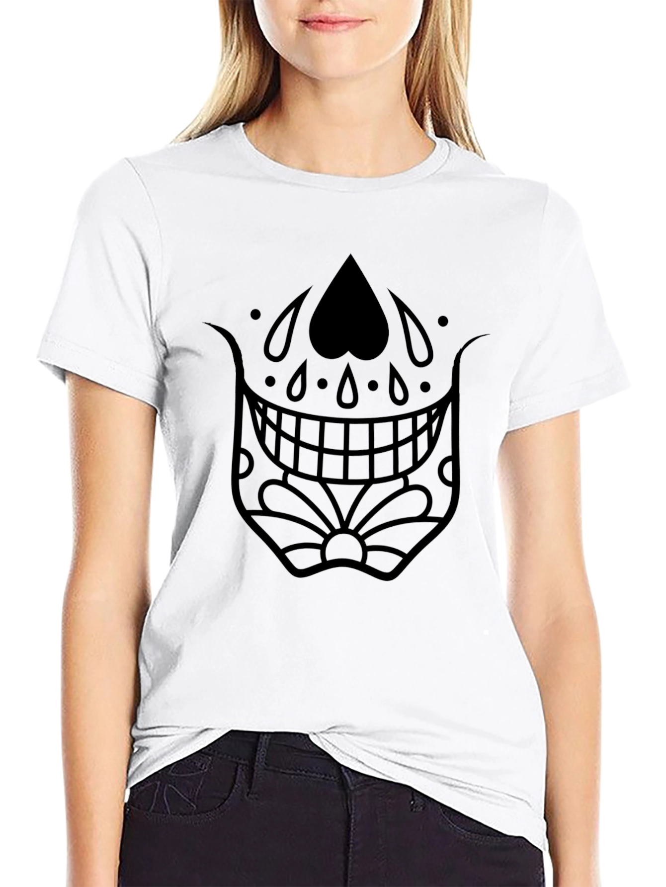 Sugar Skull Graphic Black T-Shirt