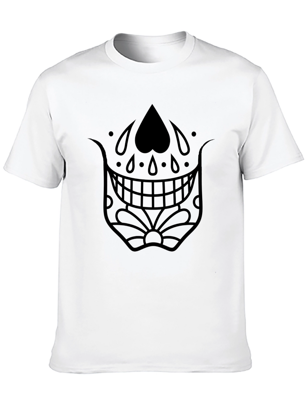 Sugar Skull Graphic Black T-Shirt