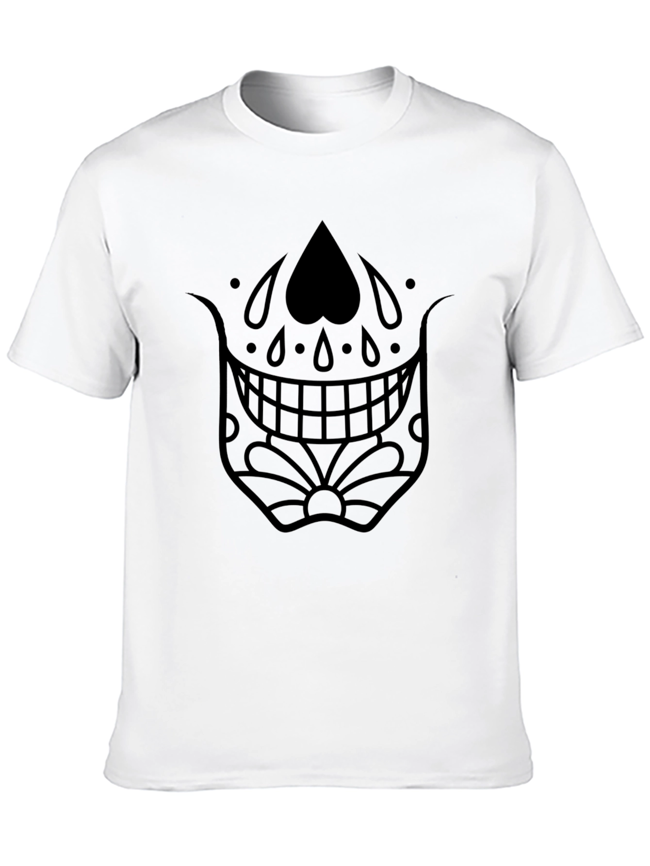 Sugar Skull Graphic Black T-Shirt