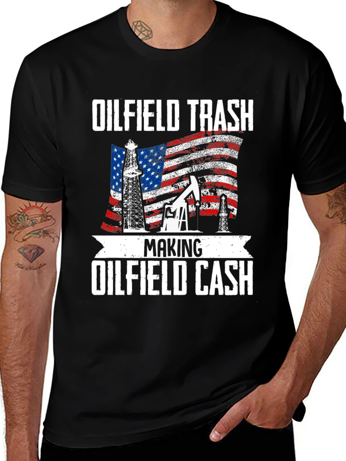 Oilfield Trash Making Oilfield Cash T-Shirt
