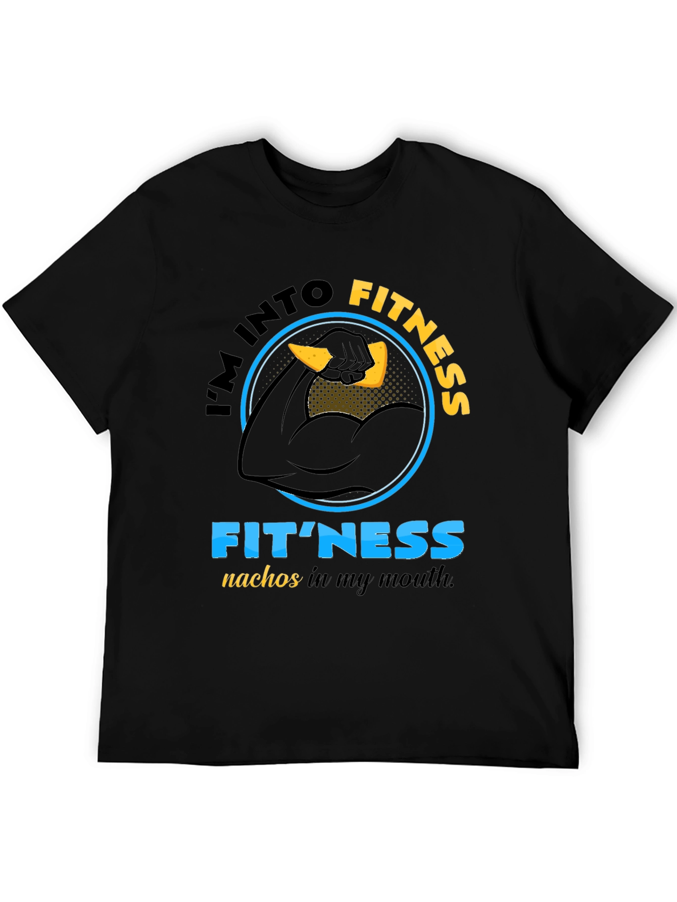 Im Into Fitness T-Shirt Funny Gym Nachos Pun Tee