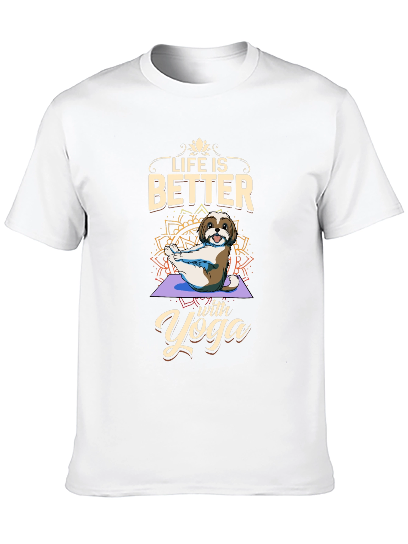 Life is Better with Yoga Dog T-Shirt