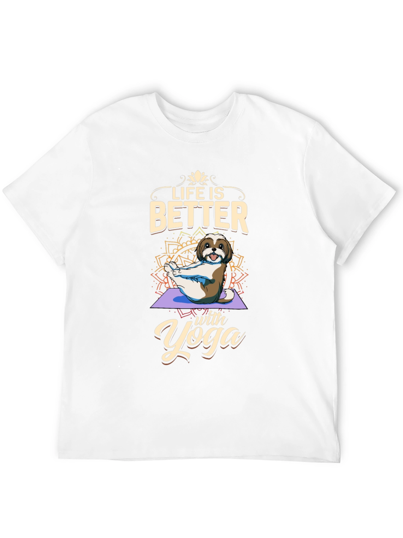 Life is Better with Yoga Dog T-Shirt