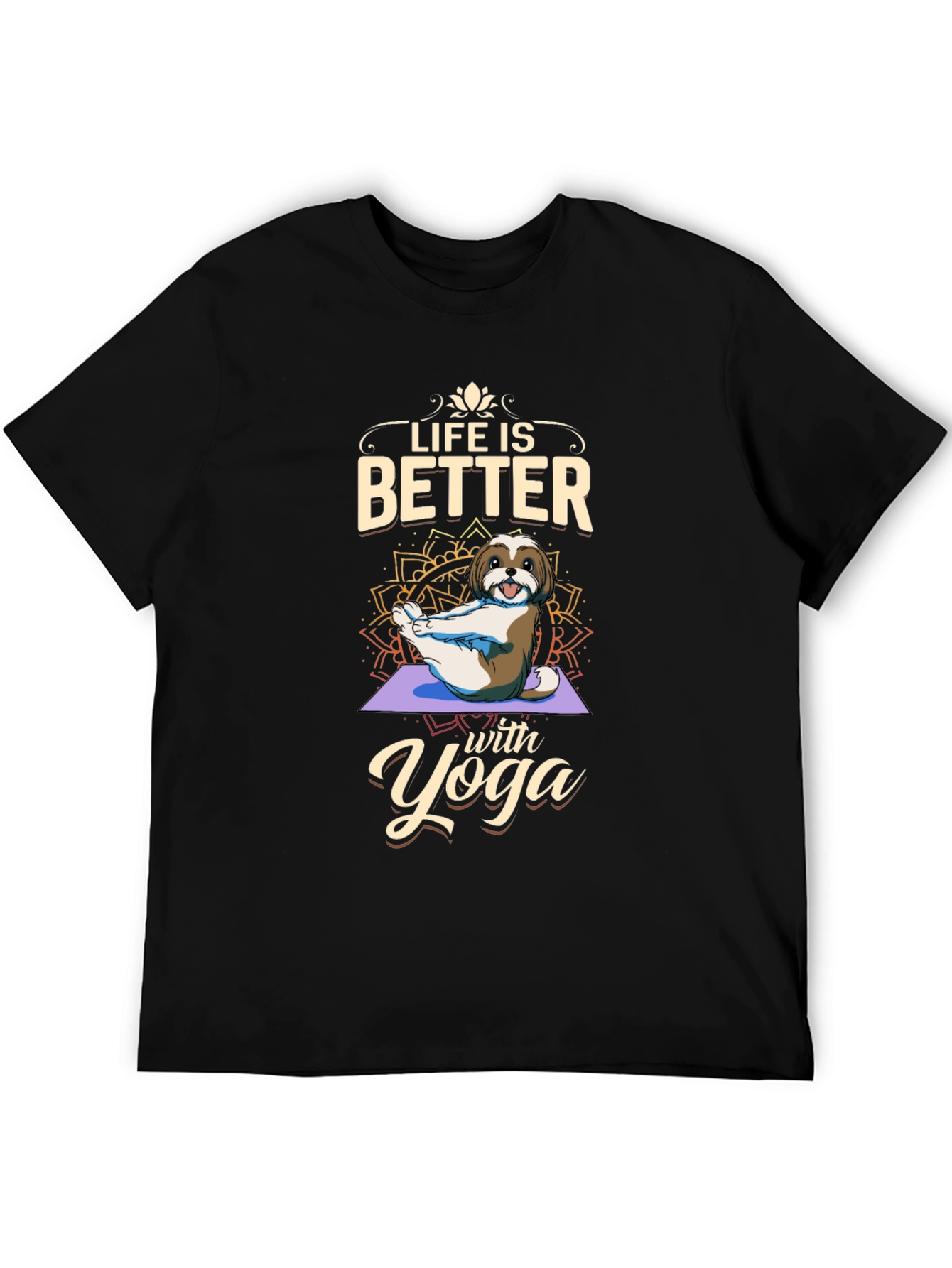 Life is Better with Yoga Dog T-Shirt