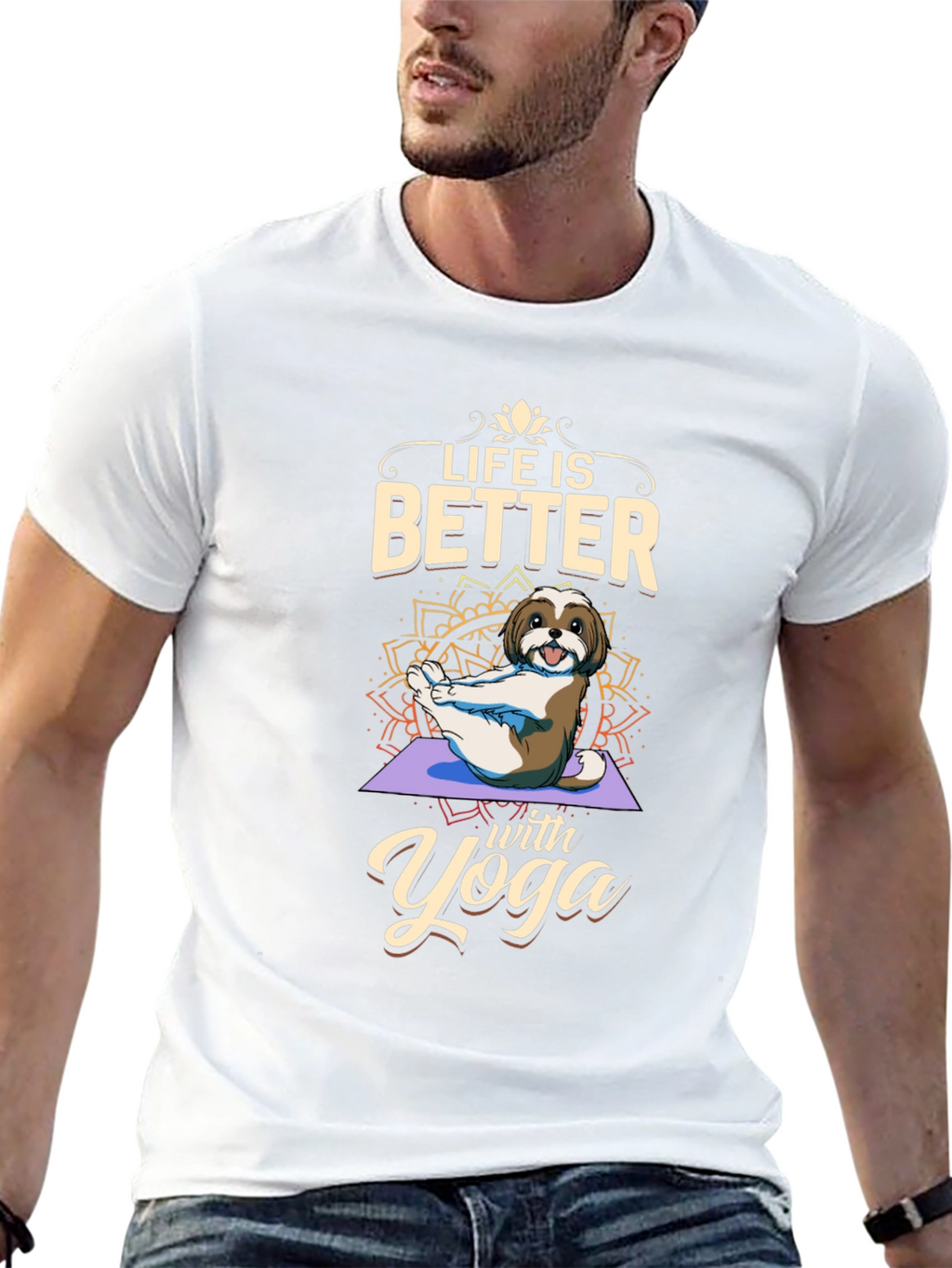 Life is Better with Yoga Dog T-Shirt