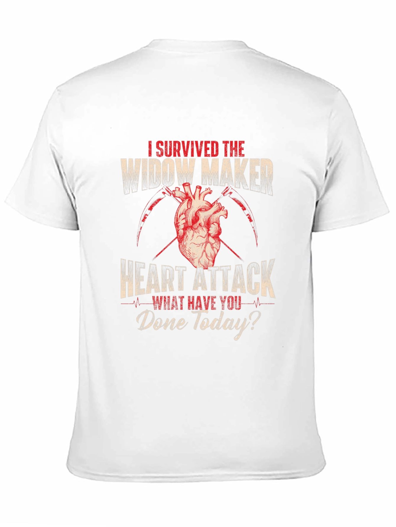 Widow Maker Heart Attack Survivor Graphic Tee