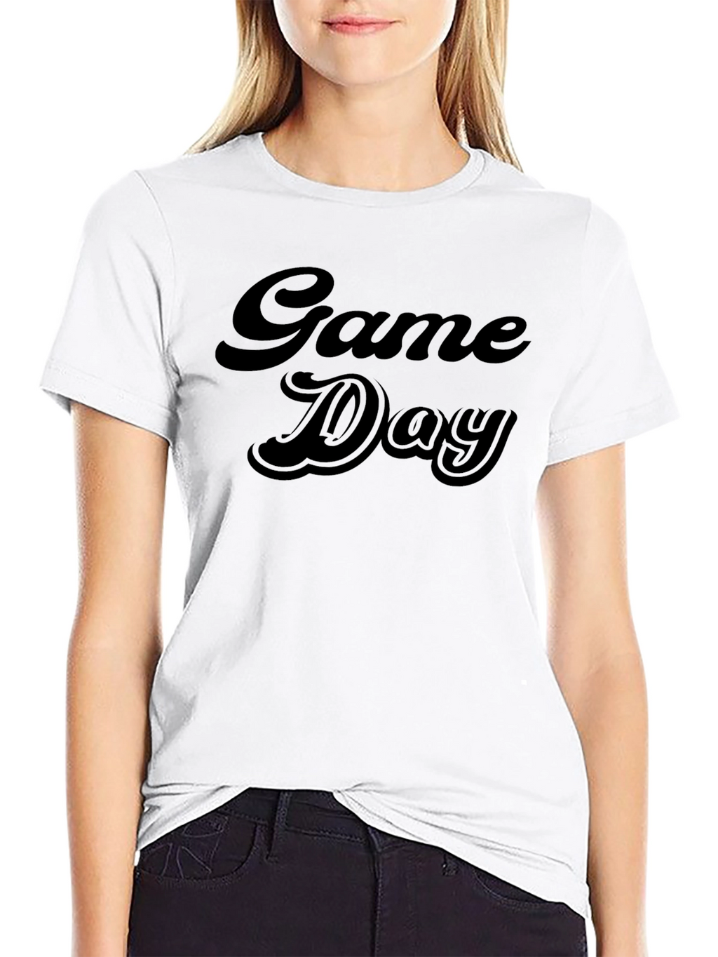 Game Day Black Graphic Tee